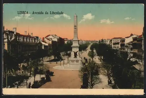 AK Lisboa, Avenida da Liberdade, Denkmal