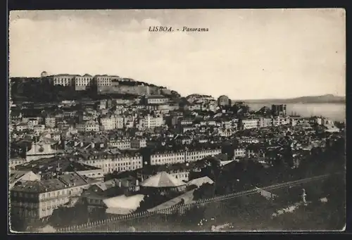 AK Lissabon, Panorama aus der Vogelschau