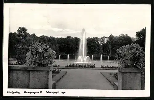 AK Liegnitz, Bergerpark, Wasserkunst