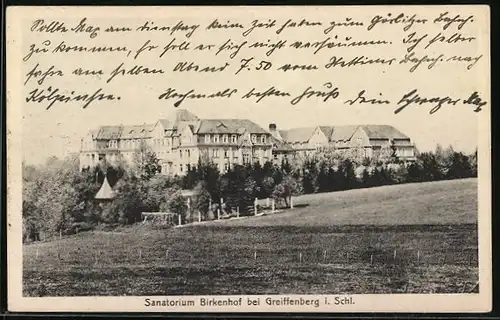 AK Greiffenberg, Sanatorium Birkenhof