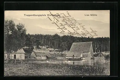AK Truppenübungsplatz Warthelager, Ortspartie Liss Mühle