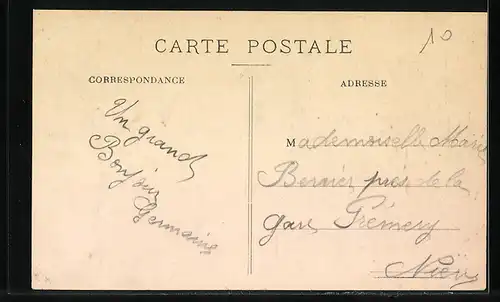 AK Bécon, La Rue de Strasbourg