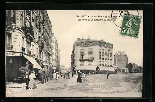 AK Bécon, La Place de la Gare