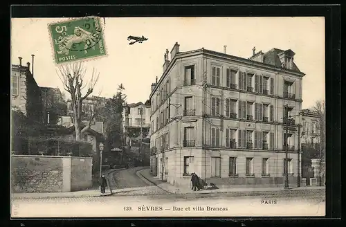 AK Sèvres, Rue et villa Brancas
