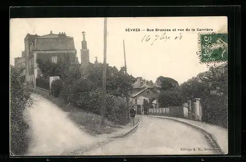 AK Sèvres, Rue Brancas et rue de la Carrière