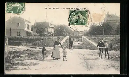 AK Colombes, Le pont de la rue des Lilas