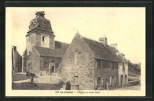 AK Le Faouet, L`Eglise et vieux Puits