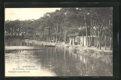 AK Ile-de-Conleau, la Grenouillere