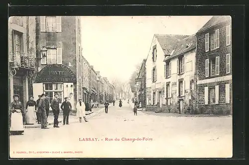 AK Lassay, Rue du Champ-de-Foire