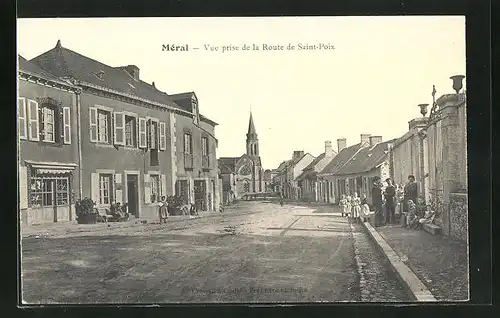 AK Méral, Vue prise de la Route de Saint-Poix