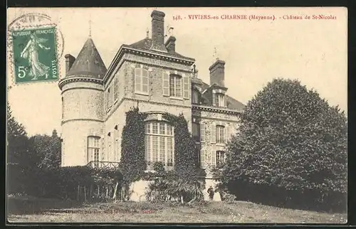 AK Viviers-en-Charnie, Château de St. Nicolas