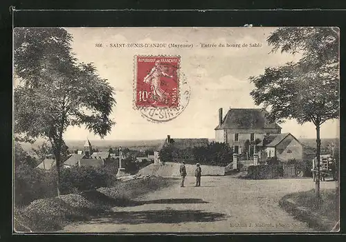 AK Saint-Denis-d`Anjou, Entrée du Bourg de Sablé