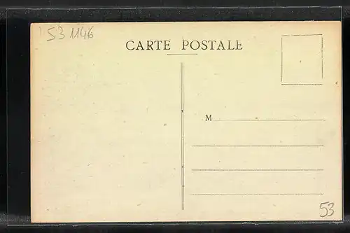 AK Pontmain, Postes et Telegraphes, Rue de la Gare