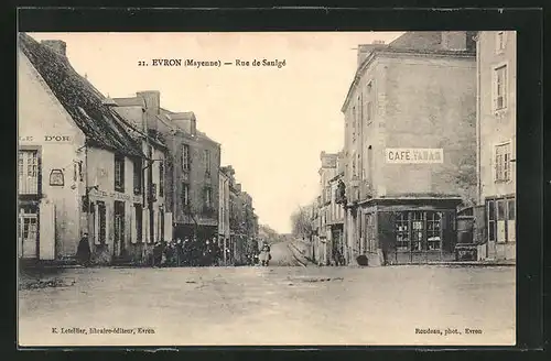 AK Evron, Rue de Saulgé, Strassenpartie