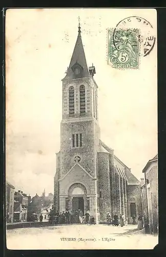 AK Viviers, L`Eglise, Ansicht der Kirche