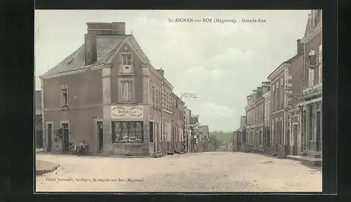 AK St-Aignan-sur-Roe, Grande Rue, Hotel