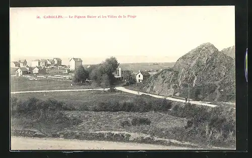 AK Carolles, Le Pignon Butor et les Villas de la Plage