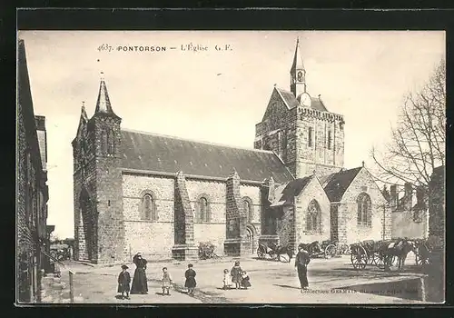 AK Pontorson, L`Église, Motiv der Kirche