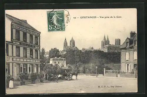 AK Coutances, Vue prise de la Gare