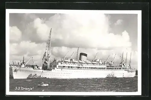 AK Passagierschiff SS Oranje im Hafen