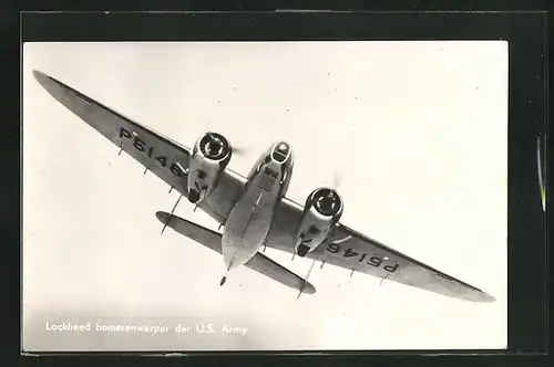 AK Lockheed Bomber der US Army im Einsatz