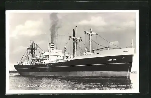 AK Handelsschiff SS Averdijk der Holland-Amerika Linie