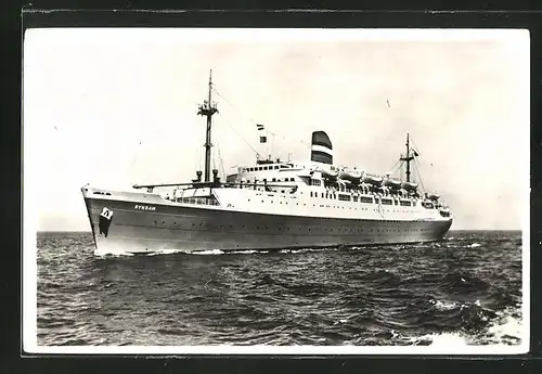 AK Passagierschiff SS Rijndam auf See