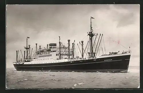 AK Passagierschiff SS Noordam der Holland-Amerika Linie in Fahrt