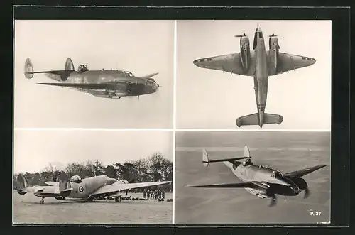 AK Verschiedene Ansichten eines Militär-Flugzeuges der Royal Air Force, P. 37