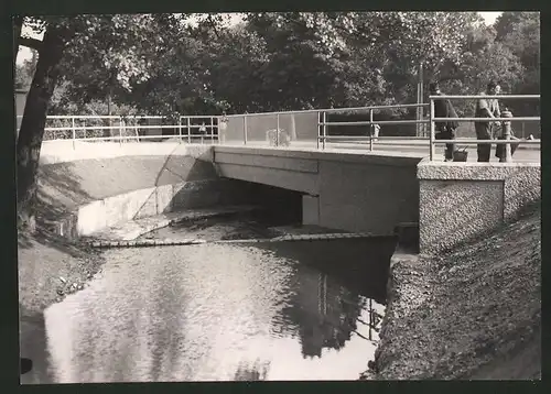 Fotografie Ansicht Wien-Hütteldorf, Brücke über den Halterbach