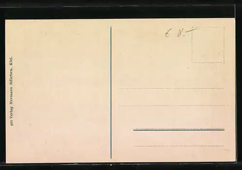 AK Holtenau bei Kiel, Leuchtturm und Denkmal an der Mündung des Kaiser Wilhelm-Kanals