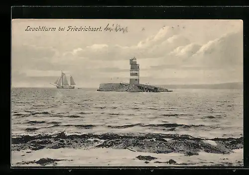 AK Friedrichsort, Leuchtturm und Segelschiff