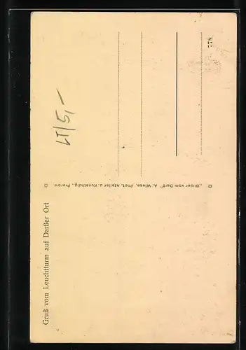 AK Darss, Leuchtturm auf Darsser Ort