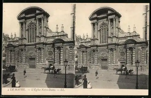 Stereo-AK Le Havre, L`Eglise Notre-Dame