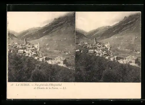 Stereo-AK Hospenthal, Vue Generale, Chemin de la Furca