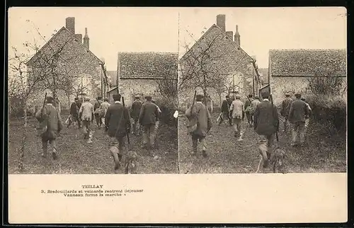 Stereo-AK Teillay, 3. Bredouillards et veinards rentrent dejeuner