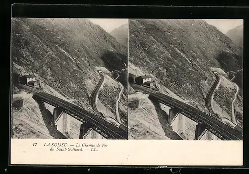 Stereo-AK Saint-Gothard, Le Chemin de Fer