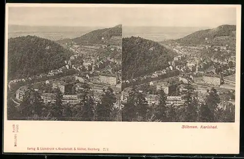 Stereo-AK Karlsbad, Panorama