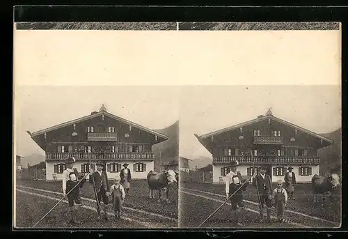 Stereo-AK Im Bayrischen Hochland