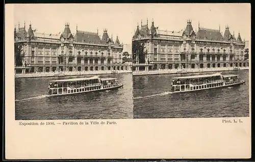 Stereo-AK Exposition de 1900, Pavillon de la Ville de Paris