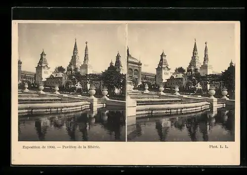 Stereo-AK Exposition de 1900, Pavillon de la Sibérie