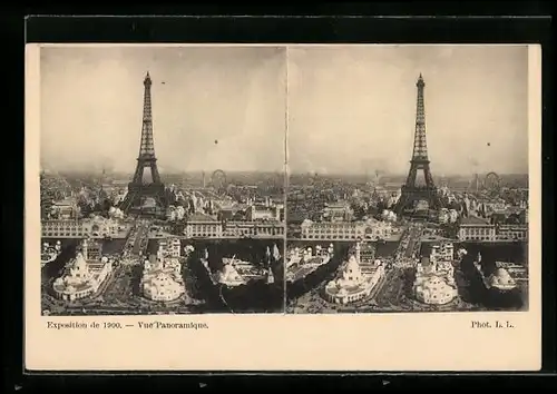 Stereo-AK Exposition de 1900, Vue Panoramique