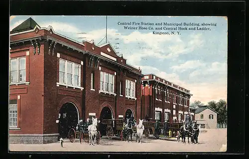 AK Kingston, NY, Central Fire Station and Municipal Building