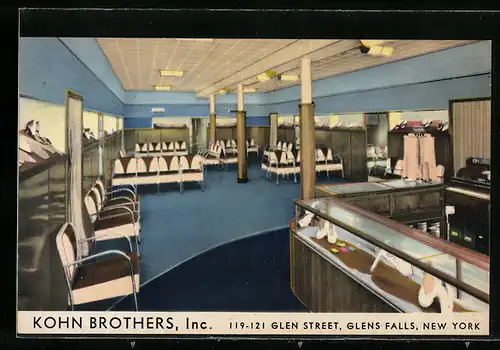 Künstler-AK Glens Falls, NY, Kohn Brothers Inc., 119-121 Glen Street