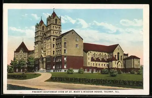 AK Techny, IL, Present Southwest View of St. Marys Mission House