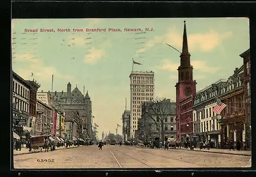 AK Newark, NJ, Broad Street, North from Branford Place