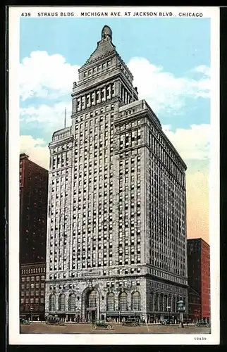 AK Chicago, IL, Straus Bldg. Michigan Ave. a Jackson Blvd.