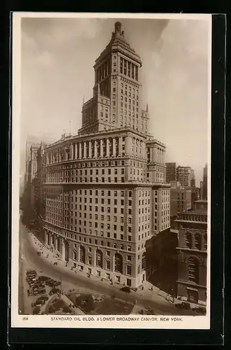 AK New York, NY, Standard Oil Building & Lower Broadway Canyon
