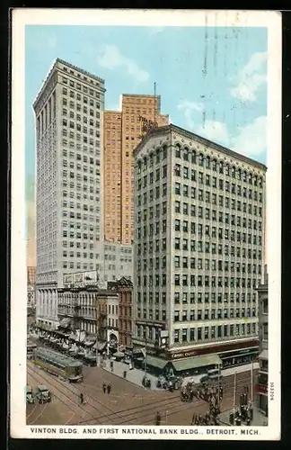 AK Detroit, MI, Vinton Bldg. and First National Bank Bldg.