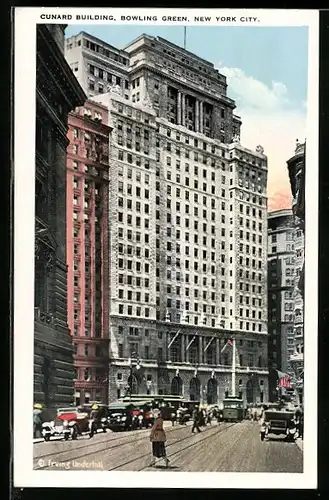 AK New York, NY, Cunard Building, Bowling Green